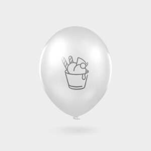 Balony reklamowe z nadrukiem biały