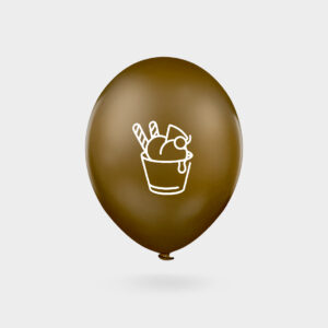 Balony reklamowe z nadrukiem brązowy