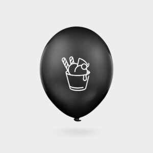 Balony reklamowe z nadrukiem czarny