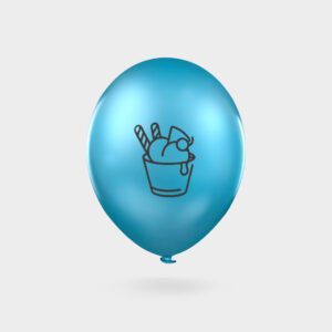 Balony reklamowe z nadrukiem niebieski